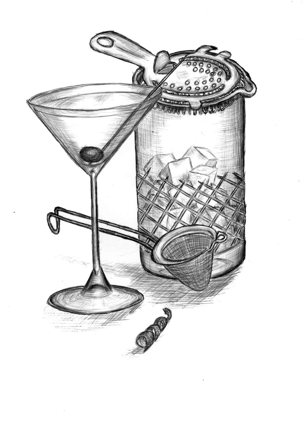 Martini cocktails